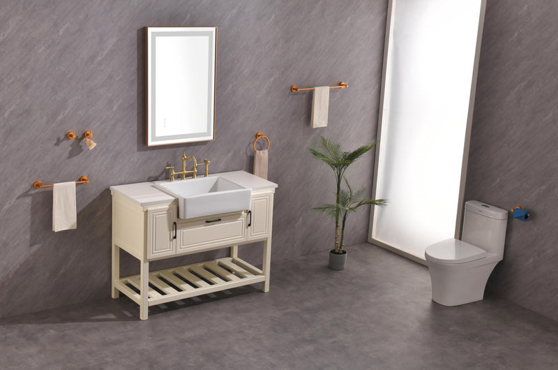 36x24 LED Lighted Bathroom Wall Mounted Mirror with High Lumen+Anti-Fog Separately Control