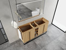 60-Inch Freestanding Bathroom Cabinet with Soft Close Doors & Open Storage by HouseOfZazla