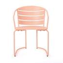 3 Piece Elegant Outdoor Bistro Set With 2 Chairs And Oval Table