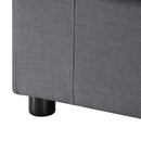 Cassandra - Armless Slipper Chair - Charcoal Gray by HouseOfZazla
