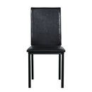 Metal Frame Dining Seats (Set of 4) - Black