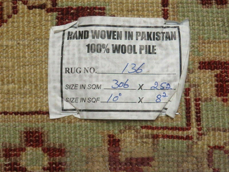 8' X 10' Vintage Fine Handmade Peshawar Agra Chobi Rug