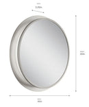 Chennai 30"W Premium Backlit LED Bathroom Vanity Wall Mirror, Satin Nickel Finish  by Kichler
