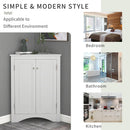 Triangle Bathroom Storage Cabinet With Adjustable Shelves, Freestanding Floor Cabinet For Home Kitchen by HouseOfZazla