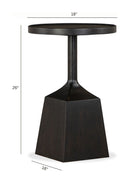 Lindon - Round Pedestal Accent End Table