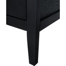 3 Drawer Cabinet with Hollow-Carved 3 Drawer Dresser Storage Chest with Metal Handles For Entryway Living Room Bedroom