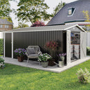 Campcraft Outdoor Storage Shed 10x14 FT with 3 Lockable Doors by HouseOfZazla