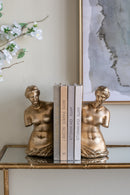 Set of 2 Venus de Milo Bust Bookends with Gold Finish by HouseOfZazla