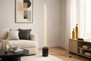 Prism - LED Floor Lamp With On / Off Switch Base - Gold / Marble by HouseOfZazla