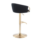 Claire - Contemporary / Glam Adjustable Bar Stool (Set of 2) by HouseOfZazla