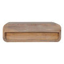 Solid Wood Sonoma T-Bar Wall-Mounted Nightstand, 1-Drawer