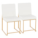 Fuji - Contemporary Stylish Frame, High Back Dining Chair (Set of 2) by HouseOfZazla