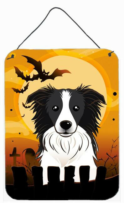 Halloween Border Collie Wall or Door Hanging Prints BB1799DS1216