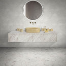 Bathroom Vessel Sink, Semi Polished Surface
