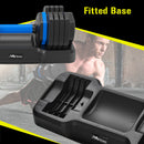 Adjustable Dumbbell - 55lb Single Dumbbell with Anti-Slip Handle, Fast Adjust Weight by Turning Handle with Tray, Exercise Fitness Dumbbell Suitable for Full Body Workout