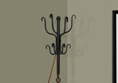 Coat Rack Hall Tree, Free Standing, 8 Hooks, Entryway, Transitional - Black by HouseOfZazla