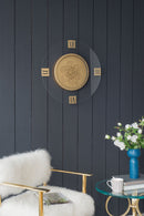 Round Moving Gear Roman Numeral Clock - Multicolor by Unique Piece Furniture