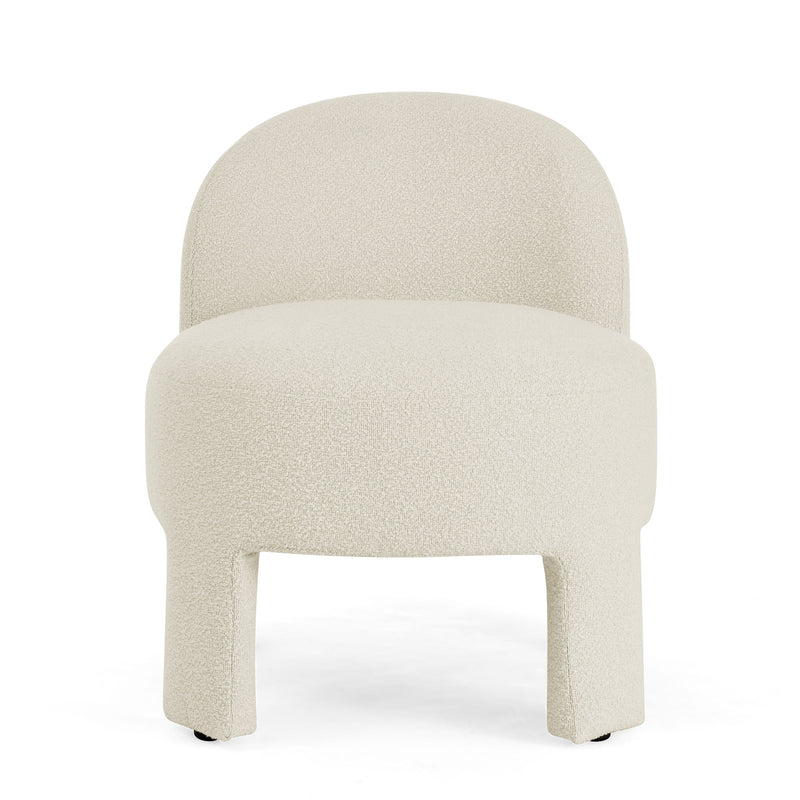 Walker Edison - lounge chair with sof cushion and backrest, need to be assembled, suitable for living room'bedroomldining room---BEIGE(24.5"28.75"28.75")