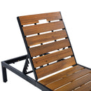 Outdoor Chaise With Adjustable Backrest