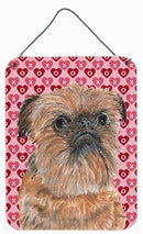 Brussels Griffon Valentine's Love Aluminium Metal Wall or Door Hanging Prints