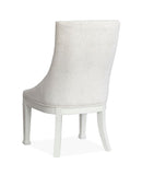 Kingston - Upholstered Host Chair (Set of 2) - Whisper White And Cerused Nutmeg
