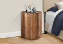 Drum Accent Side Table, Stylish Scalloped Design by HouseOfZazla