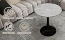 27.6-Inch Round Faux Marble Dining Table by HouseOfZazla