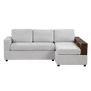 Sectional Sofa Upholstered Sofa Couch With Reversible Armrests For Living Room by HouseOfZazla
