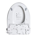 Smart Bidet Toilet Seat & Side Knob Adjustable Heated Seat With Water Temperature And Pressure Adjustment Portable Bidet - White by HouseOfZazla