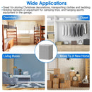 4 Pack Foldable Non Woven Storage Bags Closet Organizers Wardrobe Sorting Baskets with 2 Handles Dustproof Lid Zipper for Clothes Quilt 30L 110L 150L