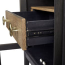 Glass Door Nightstand - Black by HouseOfZazla