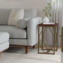 Selma - Handcrafted Metal And Wood Accent Table