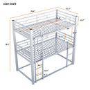 Triple Bunk Bed With Sturdy Construction And Space Saving Design by HouseOfZazla