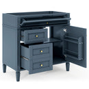 Bathroom Vanity With 2 Drawers And Tip-Out Drawer, Storage Cabinet by Unique Piece Furniture