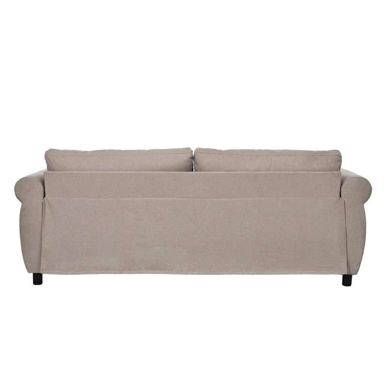 80.7" 2-in-1 Sofa Bed Sleeper with Large Mattress(63"x70.9x3.3 inch), for Living Room Spaces Bedroom