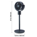 7-Inch Pedestal Fan with Oscillating Standing Design and Remote Control by HouseOfZazla