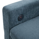 Convertible Sofa Bed Loveseat With Adjustable Backrest And USB Ports by HouseOfZazla