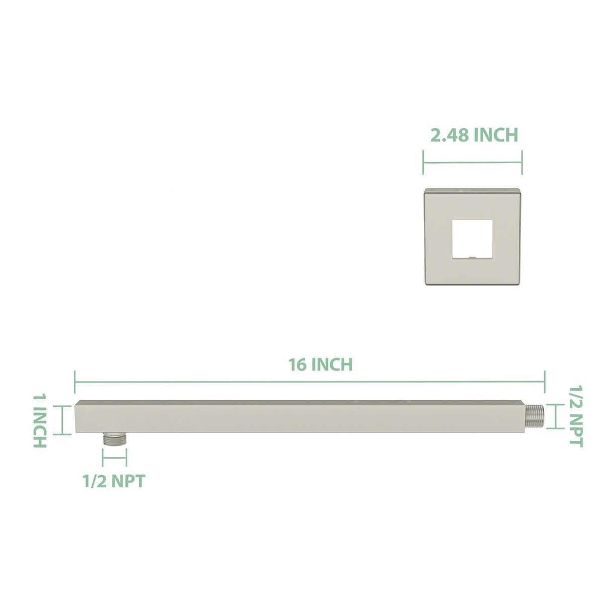 Wall Mounted Shower Arm With Flange, photo 14 of 15