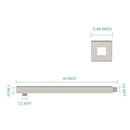 Wall Mounted Shower Arm With Flange