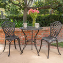 Bono Metal Bistro Set - Black by HouseOfZazla