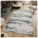 Geometrix - 5'3" X 7'3" Area Rug With Geometric 3D Effect - Gray / Ivory by HouseOfZazla