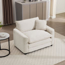Modern Classic Fabric Single Chair Deep Seat Sofa With Pillow by HouseOfZazla