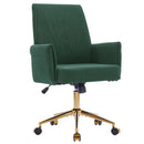 Ergonomic Mid-Back Office Chair With Gold Base by HouseOfZazla