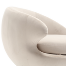 360 Degree Swivel Cuddle Barrel Accent Chairs, Round Armchairs with Wide Upholstered, Fluffy Fabric Chair for Living Room, Bedroom, Office, Waiting Rooms