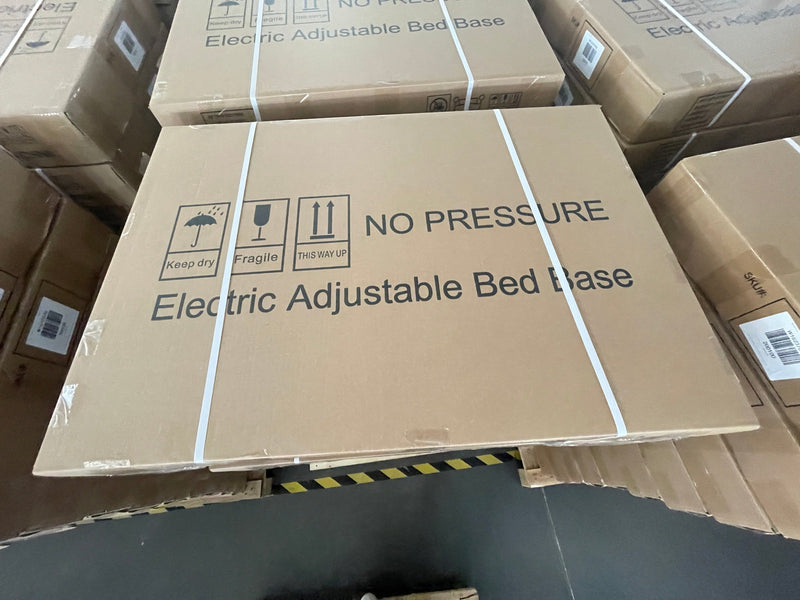 Adjustable Bed Base -FULL-THREE FOLD- Motorized Head and Foot Incline - Quick and Easy Assembly