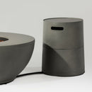 Propane Tank Cover Round Tank Holder Hide Away Side Table - Gray by HouseOfZazla
