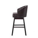 360 Degree Swivel Bar Stool With Stunning Nailhead Trim (Set of 2)