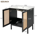 Bathroom Vanity With Soft Closing Mechanism - Black by HouseOfZazla