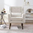 Modern Accent Chair Upholstered Foam Filled Living Room Chairs Comfy Reading Chair Mid-Century Modern Chair With Fabric Lounge Arm Chairs Armchair For Living Room Bedroom by Unique Piece Furniture