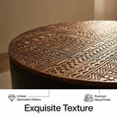 Round Coffee Table With Storage Function For Living Rooms by HouseOfZazla